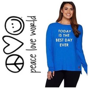 💙NWOT Peace Love World Sweatshirt